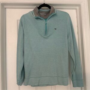 Vineyard Vines Blue Zip Up Sweater